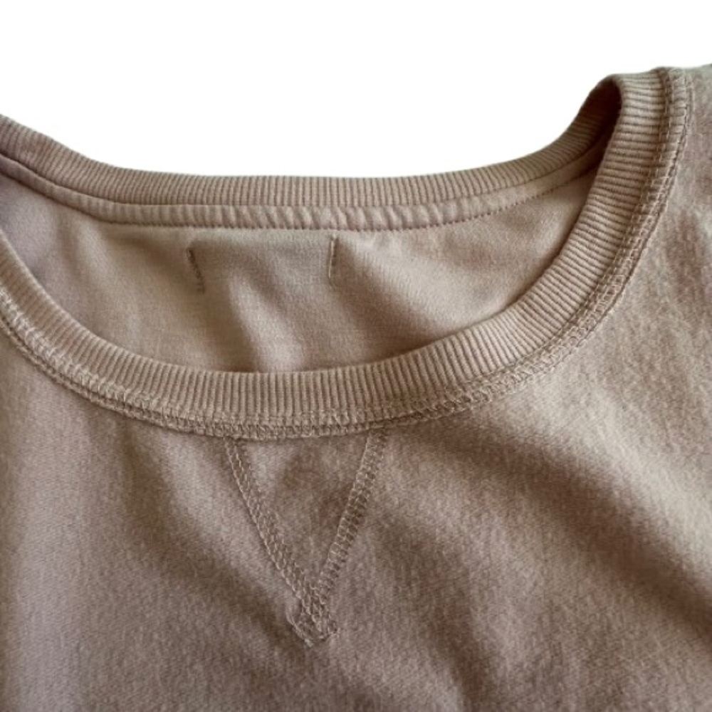 Rae Dunn Women's L Blush Pink Longs Sleeves Scoop Neck "Weekend" Sweatshirt Top - Picture 11 of 16
